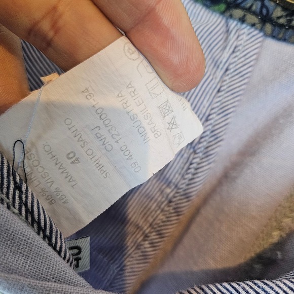 Spirito Santo linen blend pastel‎ purple burmuda shorts, size 34 US - Picture 3 of 4